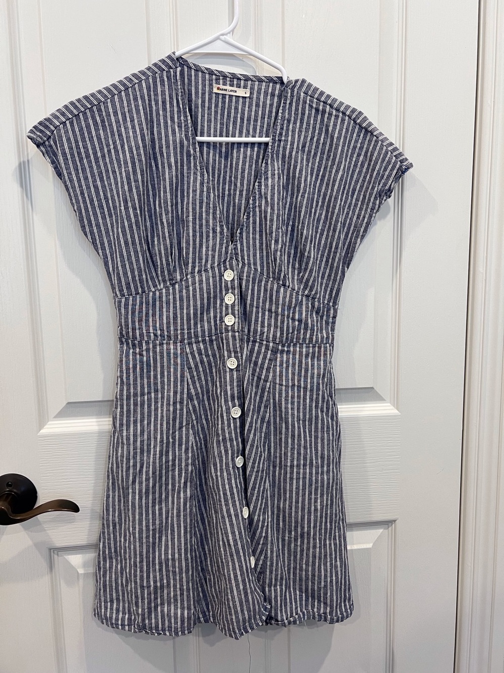 Marine Layer Striped Button-Front Dress